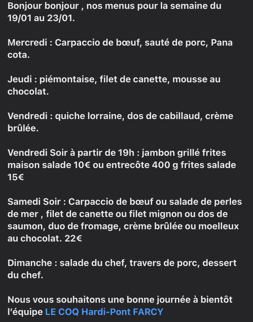 Menu Le Coq Hardi A Pont-Farcy-3